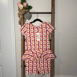 Dot‎ Dot Smile NWT Geometric Print Girls Size 8-10